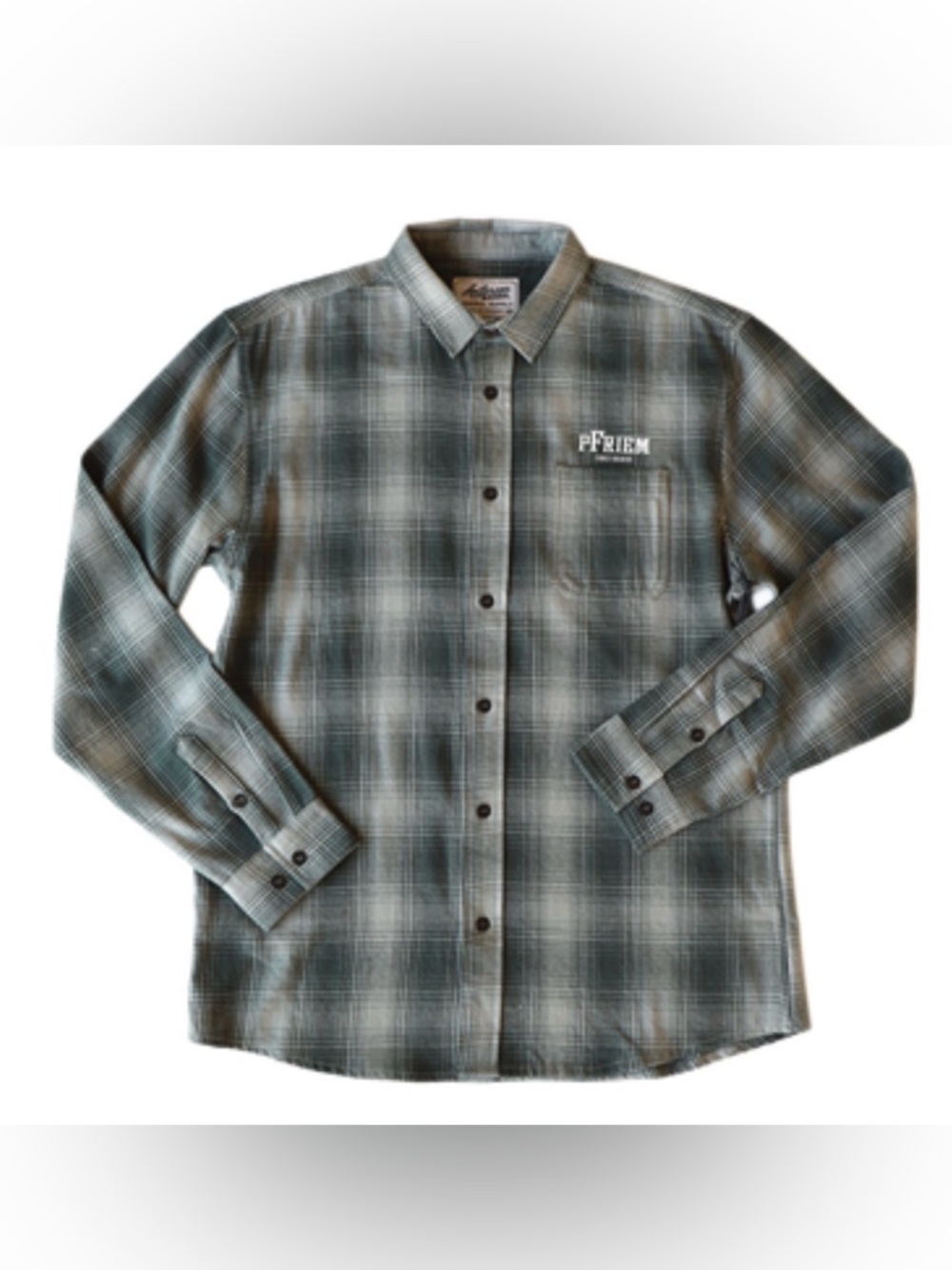 Pfriem Brewery Mens Forest Button Down Flannel Shirt New With Tags Size Large